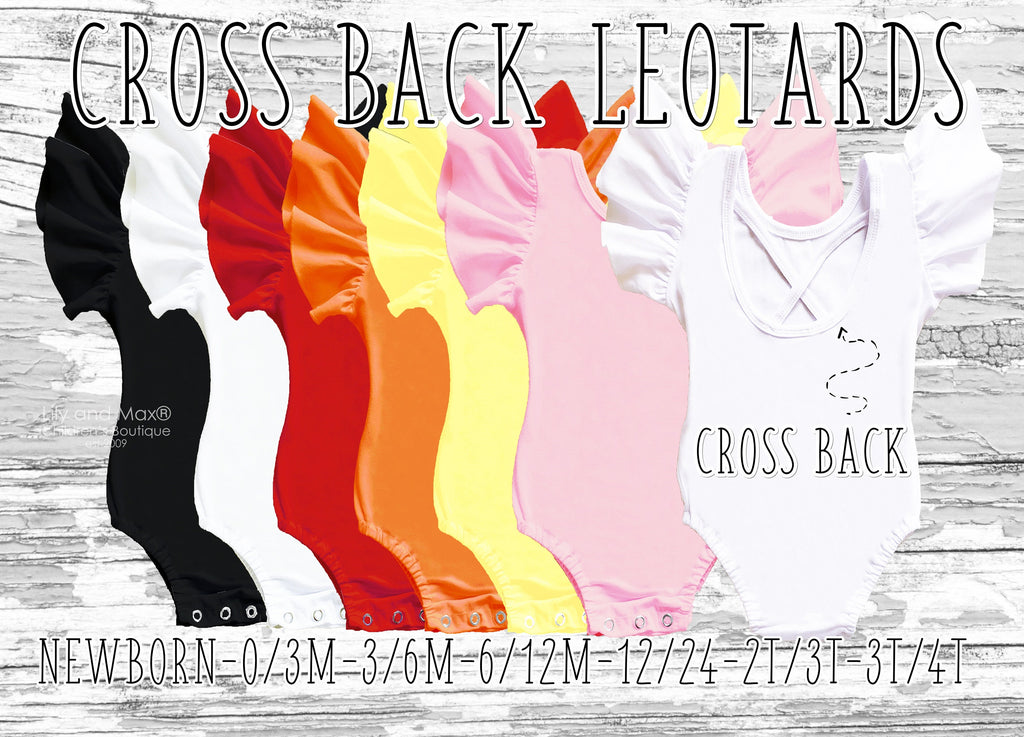 Cross back leotards