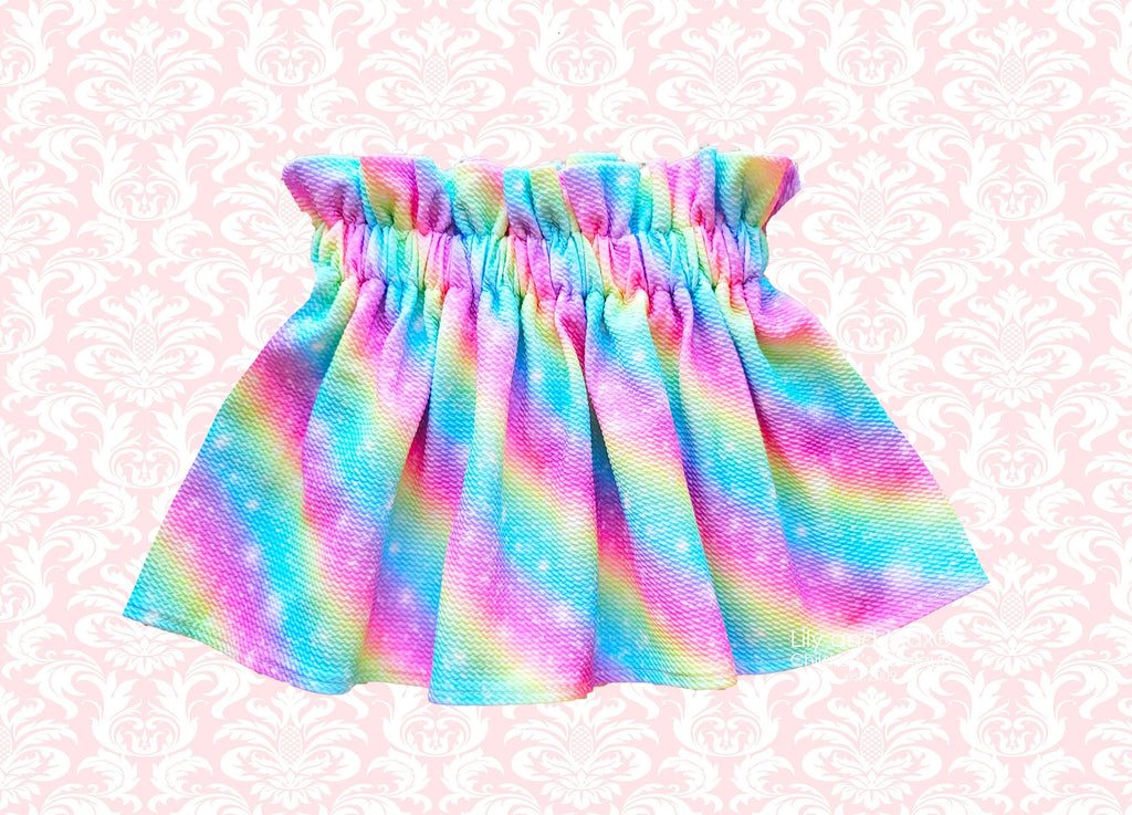 Rainbow girls skirt